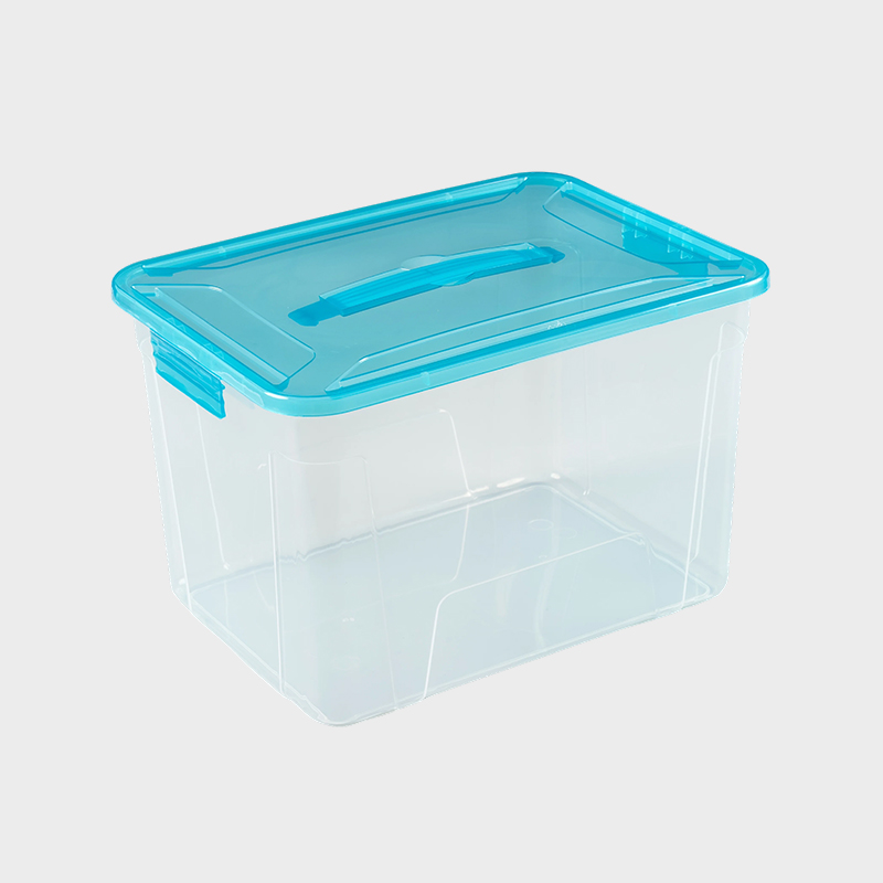 Kotak Penyimpanan Transparan Stackable dengan Tutup PFS008